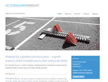 Tablet Screenshot of 4c-consumer-insight.com